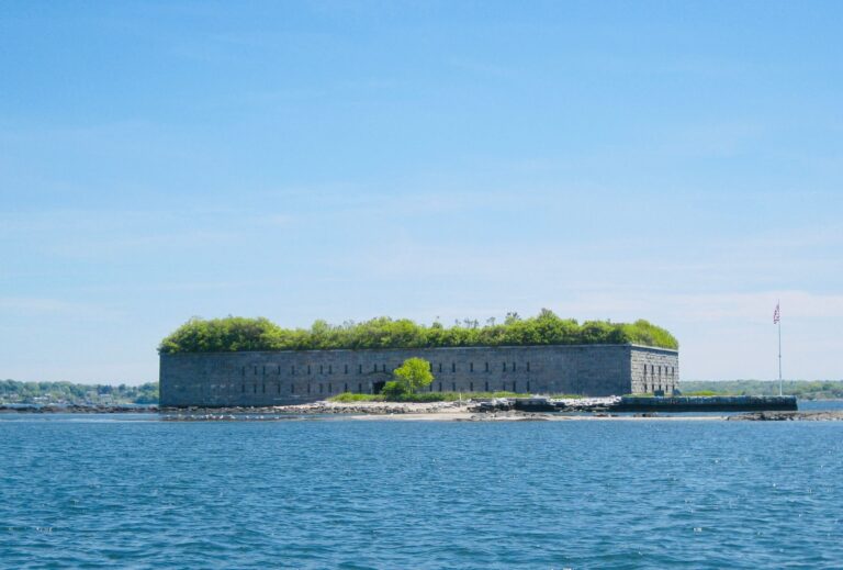 Fort Gorges in Casco Bay, Portland, Maine